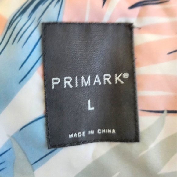 Primark Floral Windbreaker with Hood size Large - Picture 3 of 4